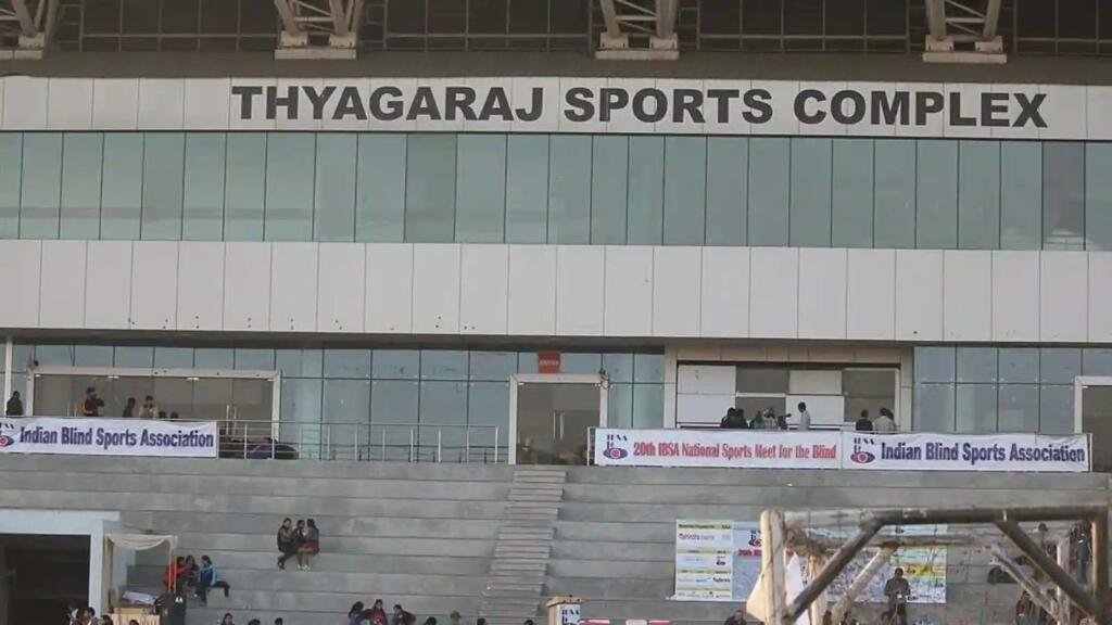 Thyagraj Stadium Delhi entrance