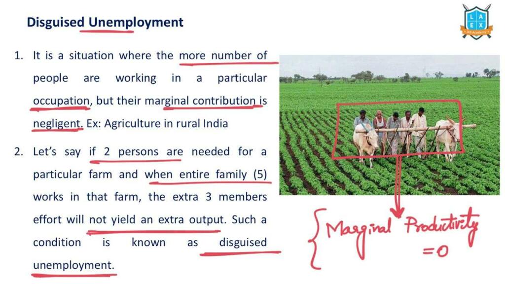 What is disguised unemployment? Definition and Inclusion