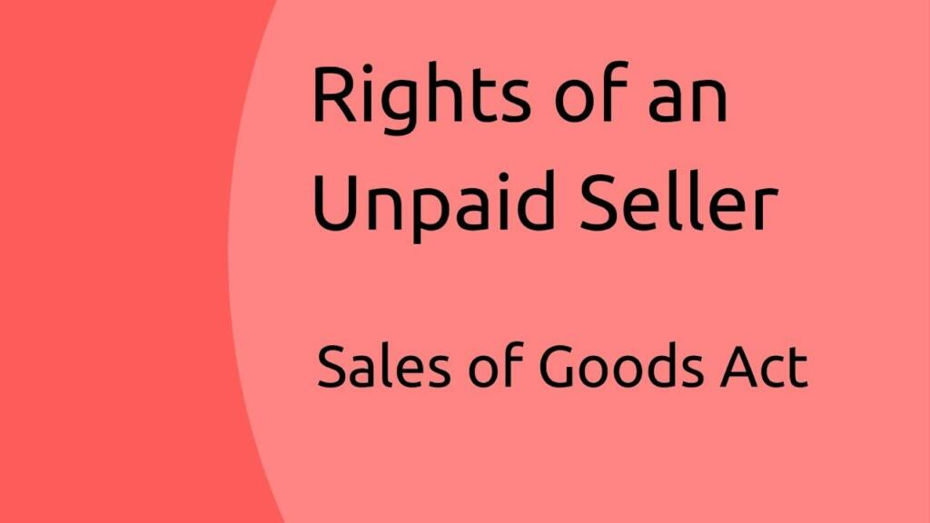 unpaid seller rights