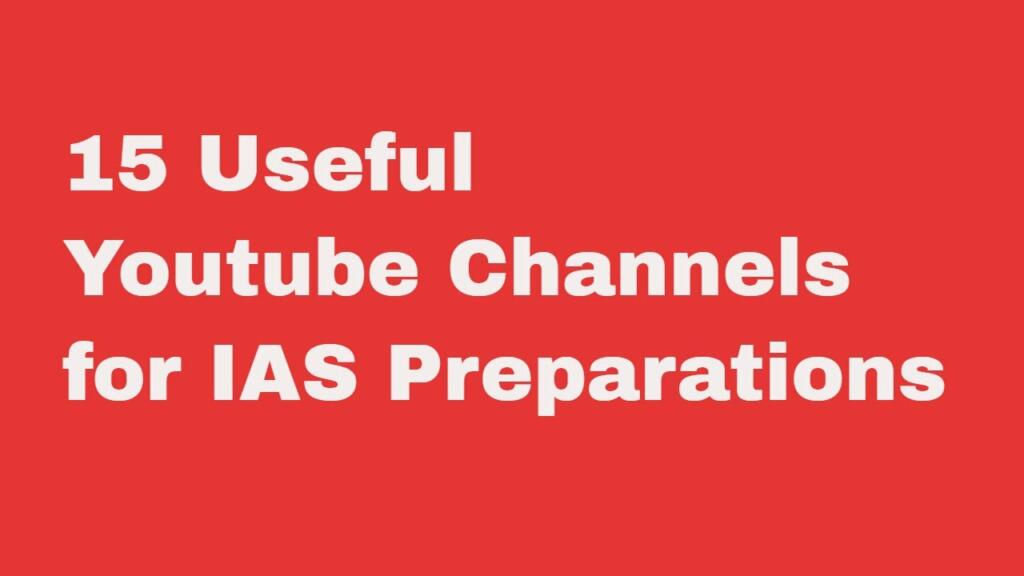 UPSC channels YouTube