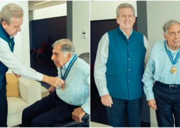 Ratan Tata receiving The Order of Australia Award pictures