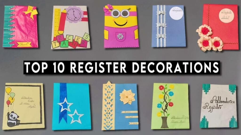 Register decoration 💐 - एक छोटा-सा प्रयास-अल्पना देवी | Facebook