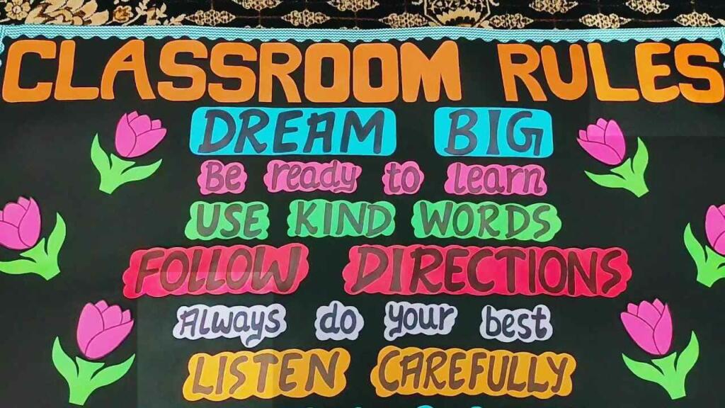 Classroom Rules Chart Ideas poster