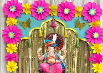 Ganesh Chaturthi decoration ideas at home poster