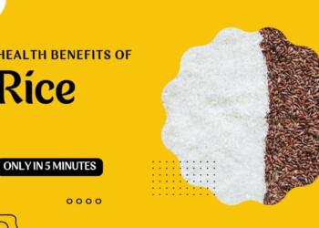 Health benefits of eating rice regularly poster