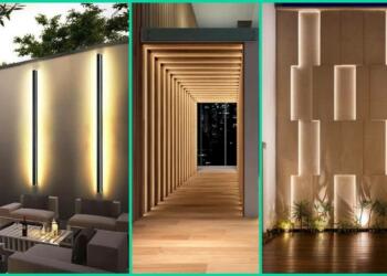 Outdoor wall lighting ideas poster