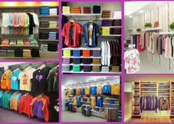 Small cloth shop interior design ideas poster