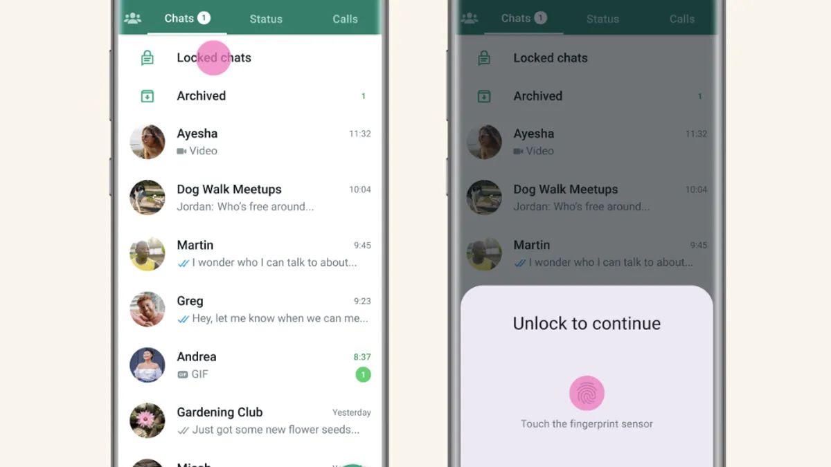 WhatsApp Chat Lock Feature screenshot 2 
