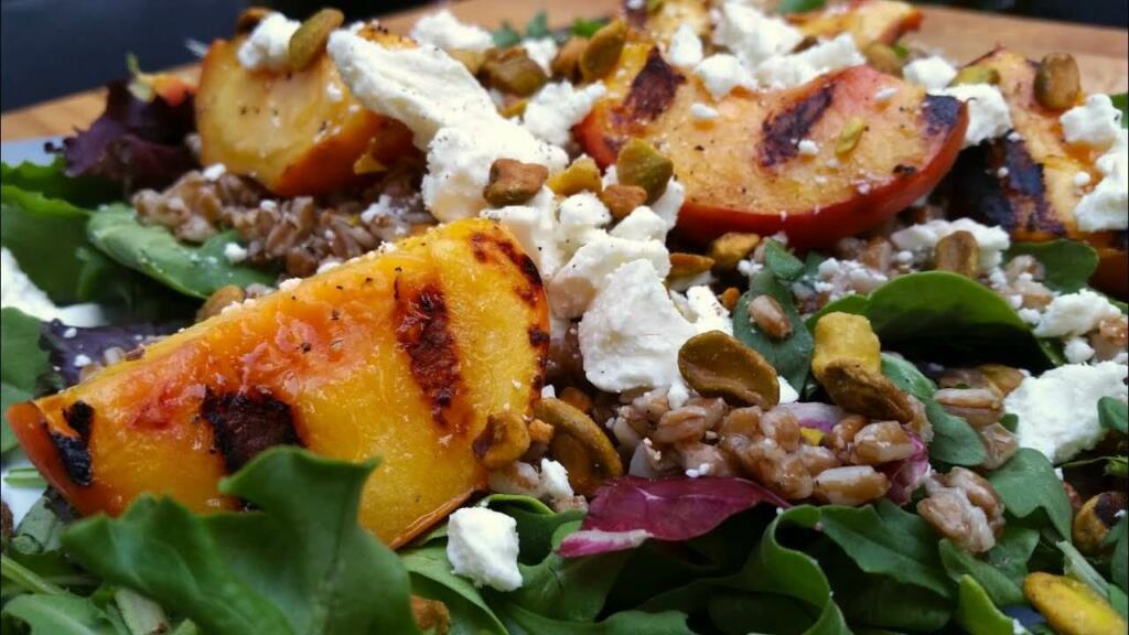 Farro, Grilled Peach Salad Benefits