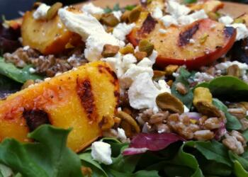 Farro, Grilled Peach Salad Benefits