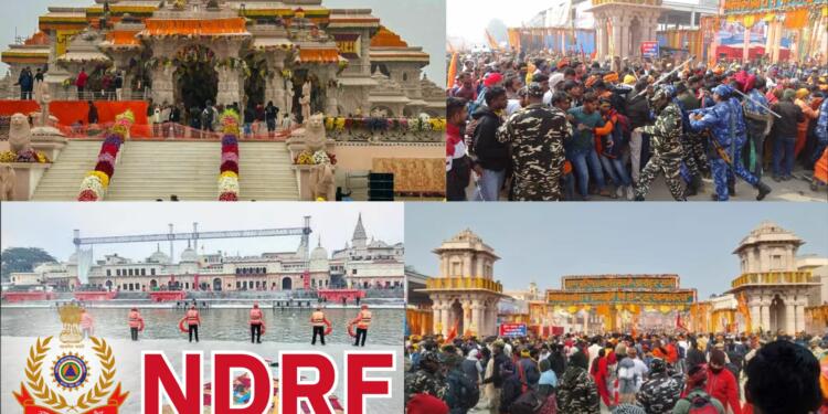 Ram Mandir, Pran Pratishtha, devotee, security, NDRF