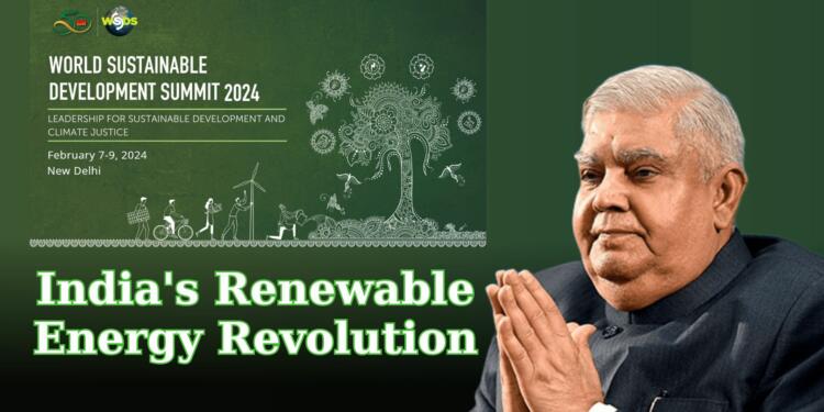 India, Sustainability, Global Beacon, TERI, Climate, Initiatives, Vice President, Jagdeep Dhankhar