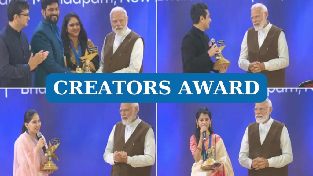 National Creators Award, PM Modi, India Creativity, Innovation, Social Media