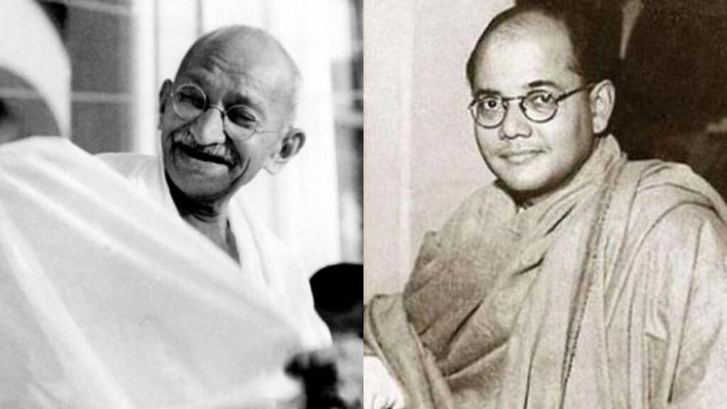 gandhi, india, nehru, british colony, independence, subhash chandra bose