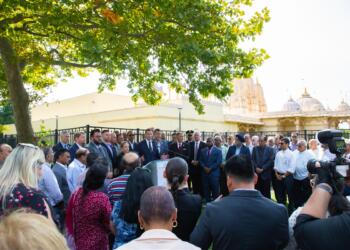 Ahead of PM Modi’s visit, BAPS Swaminarayan temple desecrated in USA