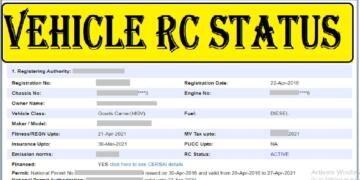 Steps to Verify RC Status in Telangana for a New Vehicle and Update Timeframe