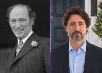 Pierre Trudeau and Justin Trudeau