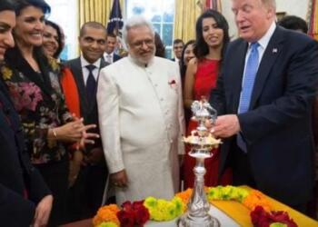 Shalabh Kumar with Donald Trump