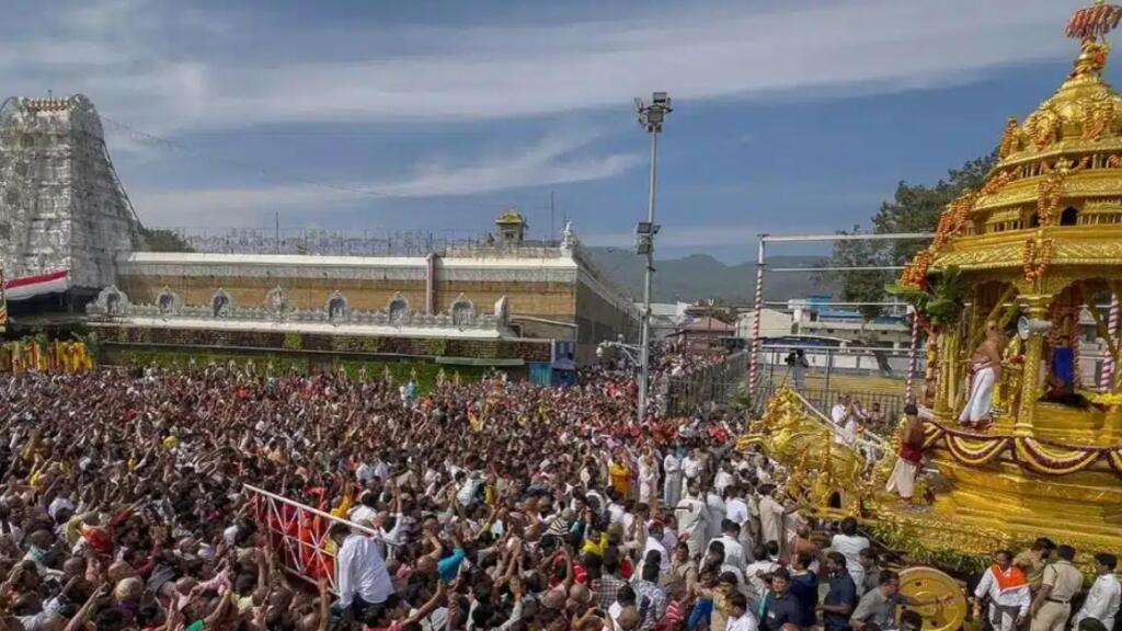 Devotees at Tirumala Temple