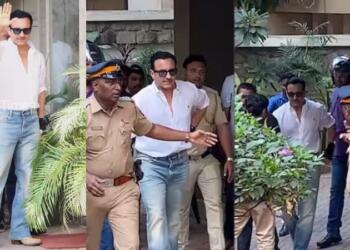 Saif Ali Khan strolls out of Lilavati Hospital, netizens question miraculous recovery