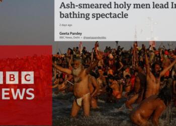 BBC mocks Kumbh and Naga Sadhus, quietly changes headline after backlash