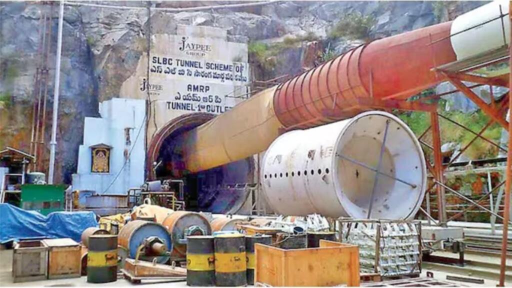 Six Workers Feared Trapped in SLBC Tunnel in Telangana