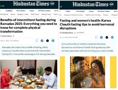 Learn Good, Bad fasting from Indian legacy media