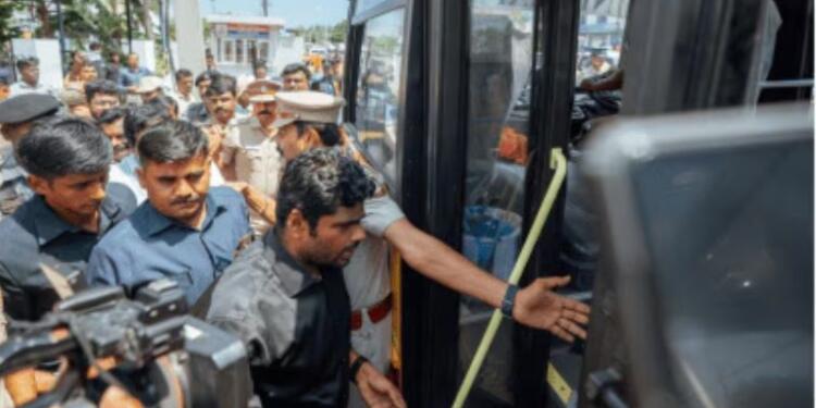 Annamalai detained ahead of party's planned protest against TASMAC corruption