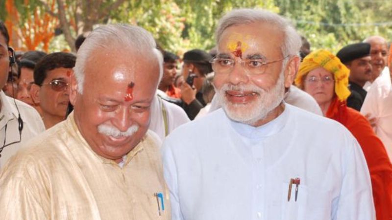 RSS Chief Mohan Bhagwat, PM Modi