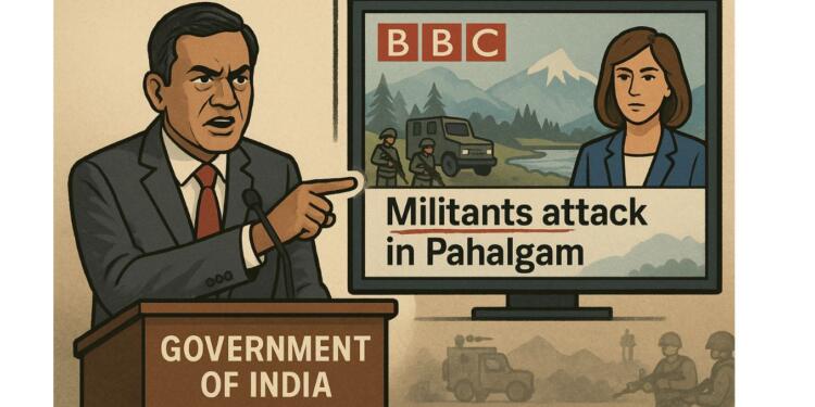 Indian Govt pulls up BBC for underplaying the Pahalgam attack, terming the terrorists as ‘Militants’