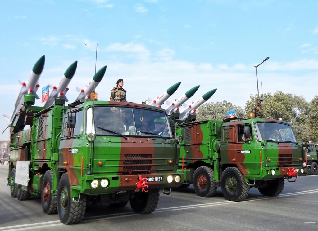 New Delhi: Indian Army Brahmos Missile System during a rehearsal for Republic Day Parade, in New Delhi on Friday, January 20, 2023. (Photo: Anupam Gautam/IANS)