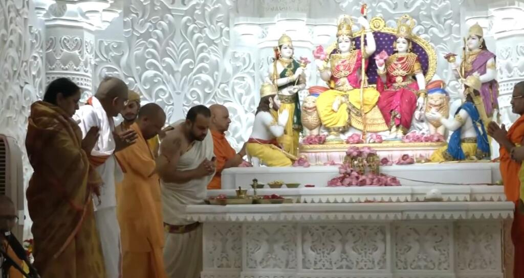 Ayodhya’s Divine Rituals Conclude with Grand Ram Darbar Pran Pratishtha