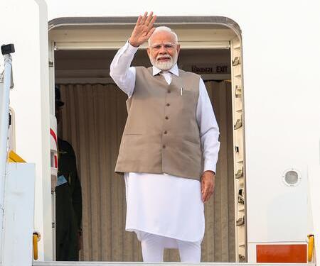 Prime Minister Narendra Modi departs from New Delhi on June 15, 2025, for a three-nation tour to Cyprus, Canada, and Croatia. (Image courtesy: PMO/IANS)