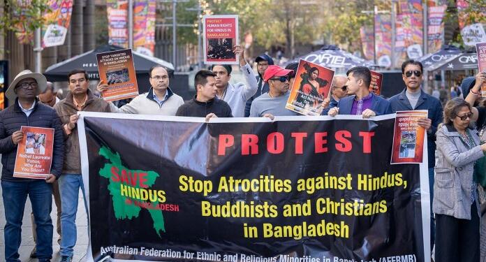 Sydney Protest Sends Global Message Against Hindu Persecution in Bangladesh