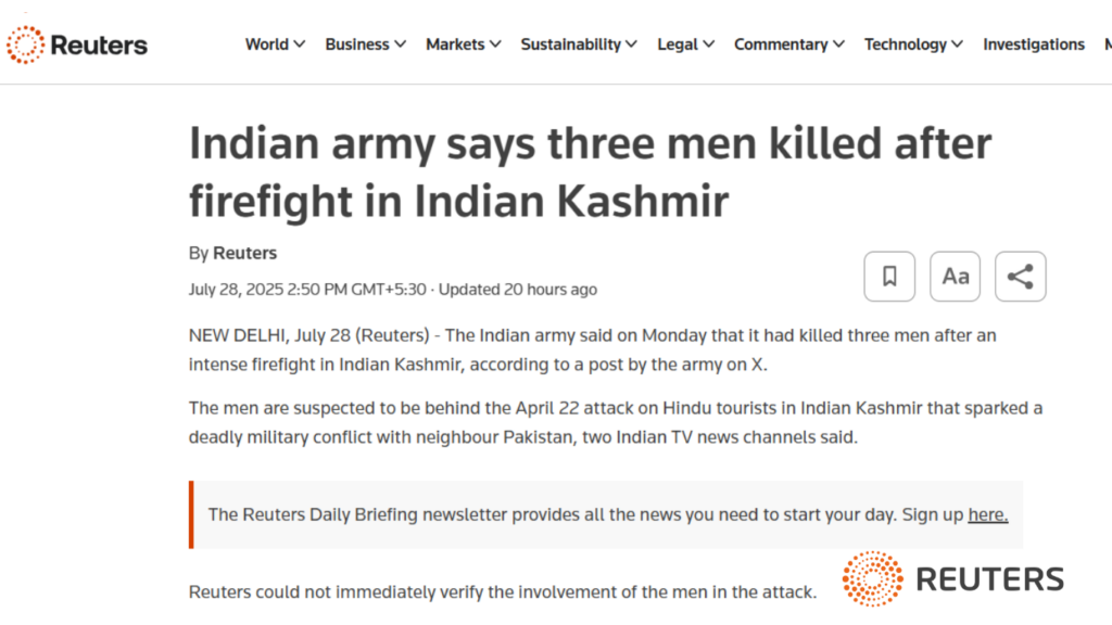 Why Don’t Reuters’ Indian Employees Ever Speak for Bharat?