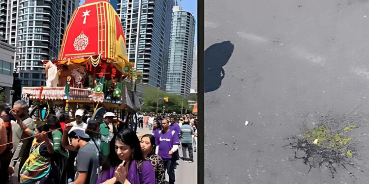 Hindu Faith Targeted Again in Canada: Eggs Thrown at Lord Jagannath’s Rath Yatra