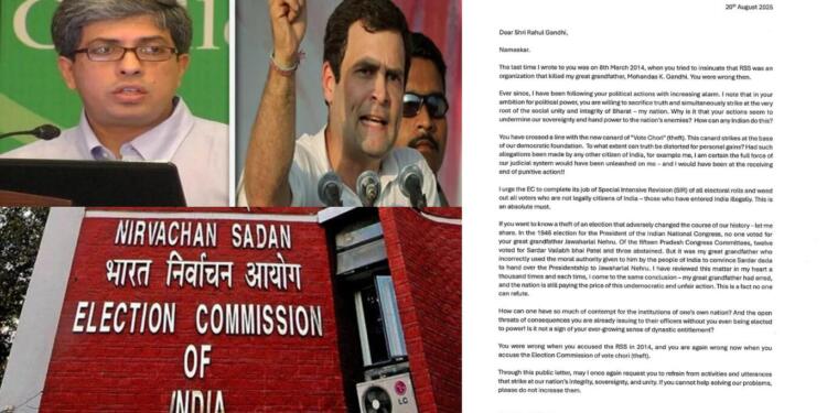 When Mahatma’s great-grandson corrects Rahul Gandhi: “RSS was not guilty then; Election Commission is not guilty now”