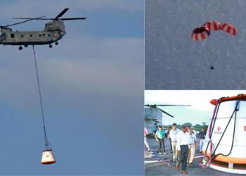 ISRO completes 1st Integrated Air Drop Test for Gaganyaan Mission
