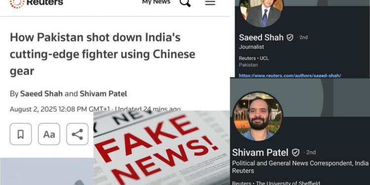 When Reuters Writes, Pakistan Smiles: Fake Stories Target India