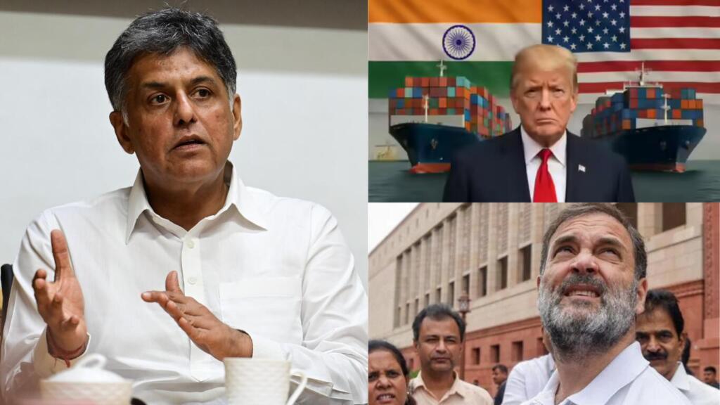 Manish Tewari Defends India’s Trade Stand, Rahul Gandhi Chooses Disruption Over Diplomacy