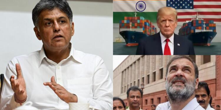 Manish Tewari Defends India’s Trade Stand, Rahul Gandhi Chooses Disruption Over Diplomacy