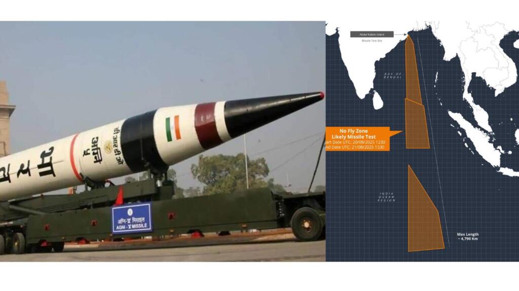 India Extends No Fly Zone Warning To 4,700+ Km For High-Stakes Missile Test In Indian Ocean