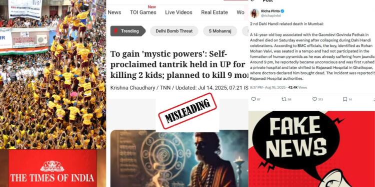 TOI’s Anti-Hindu Bias Exposed Again: From Fake Dahi Handi Link to ‘Tantrik’ Smear, Editorial Standards Hit a New Low
