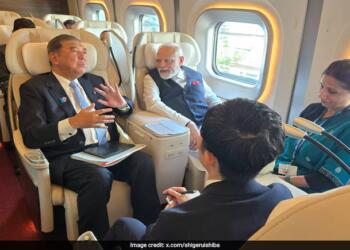 Glimpse Into Future of Transportation: PM Modi Rides Bullet Train from Tokyo to Sendai