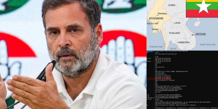 Rahul Gandhi’s ‘Vote Chori’ PPT: Myanmar Connection Exposed? What Is the Congress Party Doing in a War-Torn Country?