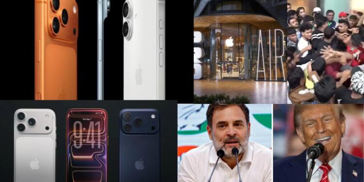 Gen Z Camps Outside Apple Stores, Fights Break Out as iPhone 17 Enters Indian Markets : But Social Media Trolls Rahul Gandhi & Trump Know Why?