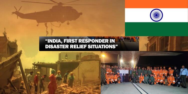 India has "always stood" by its partners in the region as the first responder in times of crisis