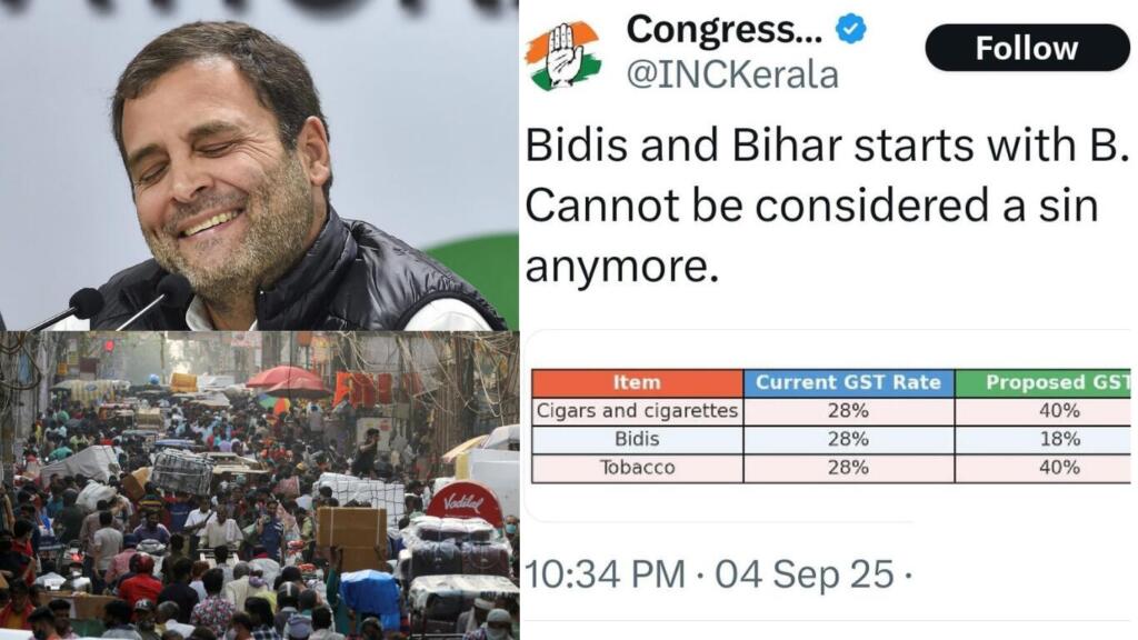 Congress' Post On Bihar, Bidis Sparks Row,