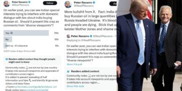Exposed and Embarrassed : Navarro’s Desperation Peaks As Community Notes Humiliate Him, Now He Labels BRICS Nations as ‘Vampires’