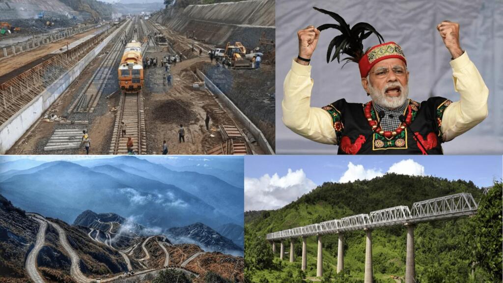 Northeast on Fast Track: Modi Opens Mizoram’s First Rail Line, Lays Foundation for Mega Projects
